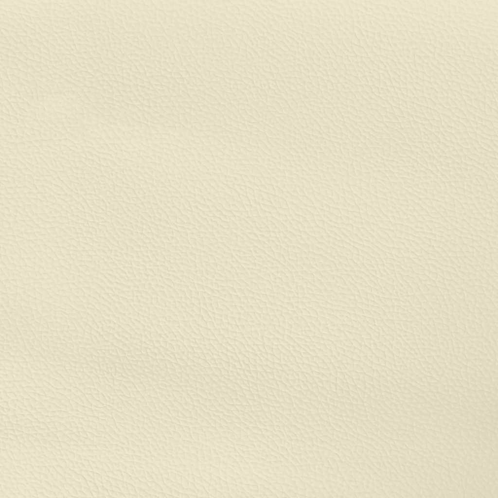 vidaXL Bed Frame with Headboard without Mattress Cream 140x190 cm