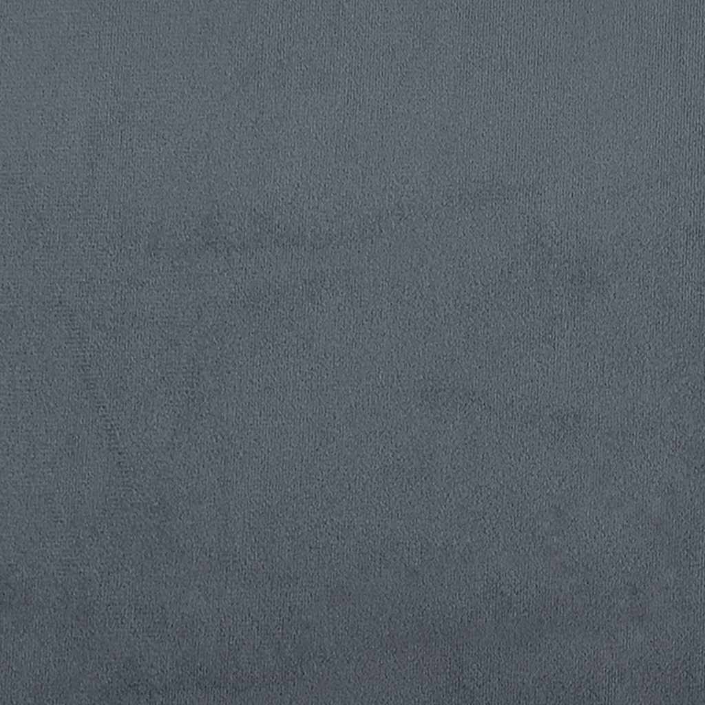 vidaXL Bed Frame without Mattress Dark Grey Twin XL Velvet