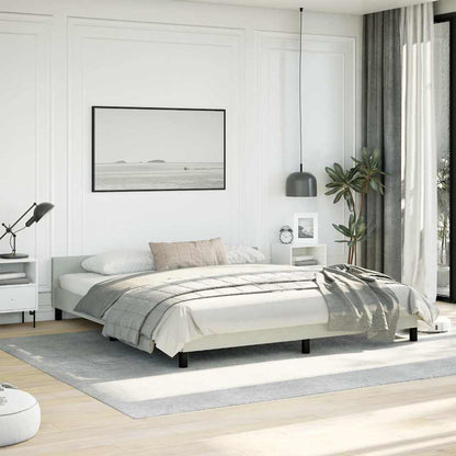 vidaXL Bed Frame without Mattress Light Grey California King Velvet