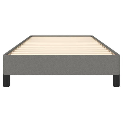 vidaXL Bed Frame without Mattress Dark Grey 90x190 cm Single Single Fabric