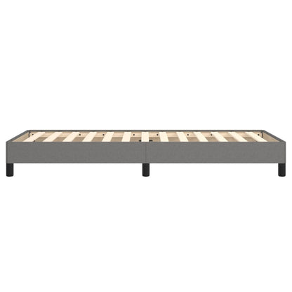 vidaXL Bed Frame without Mattress Dark Grey 90x190 cm Single Single Fabric