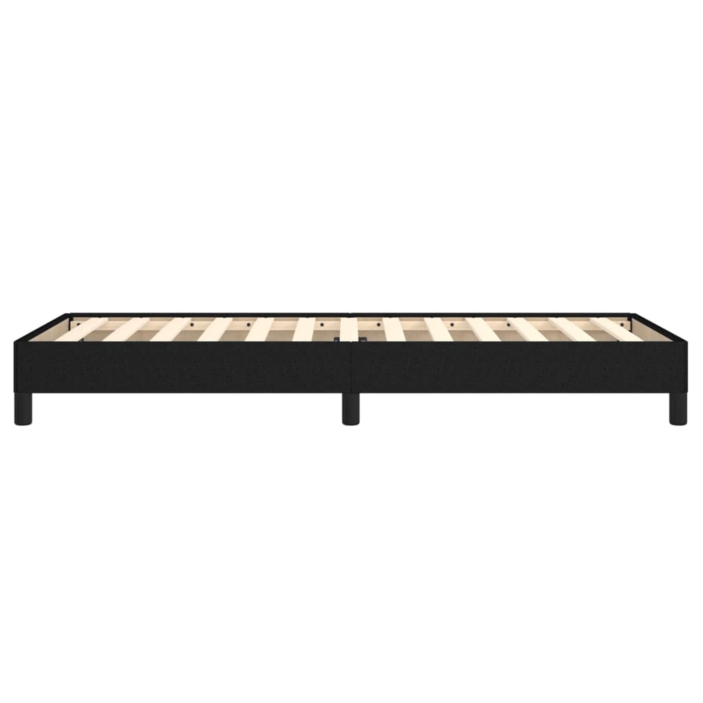 vidaXL Bed Frame without Mattress Black 90x190 cm Single Single Fabric