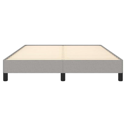 vidaXL Bed Frame without Mattress Light Grey 135x190 cm Double Fabric