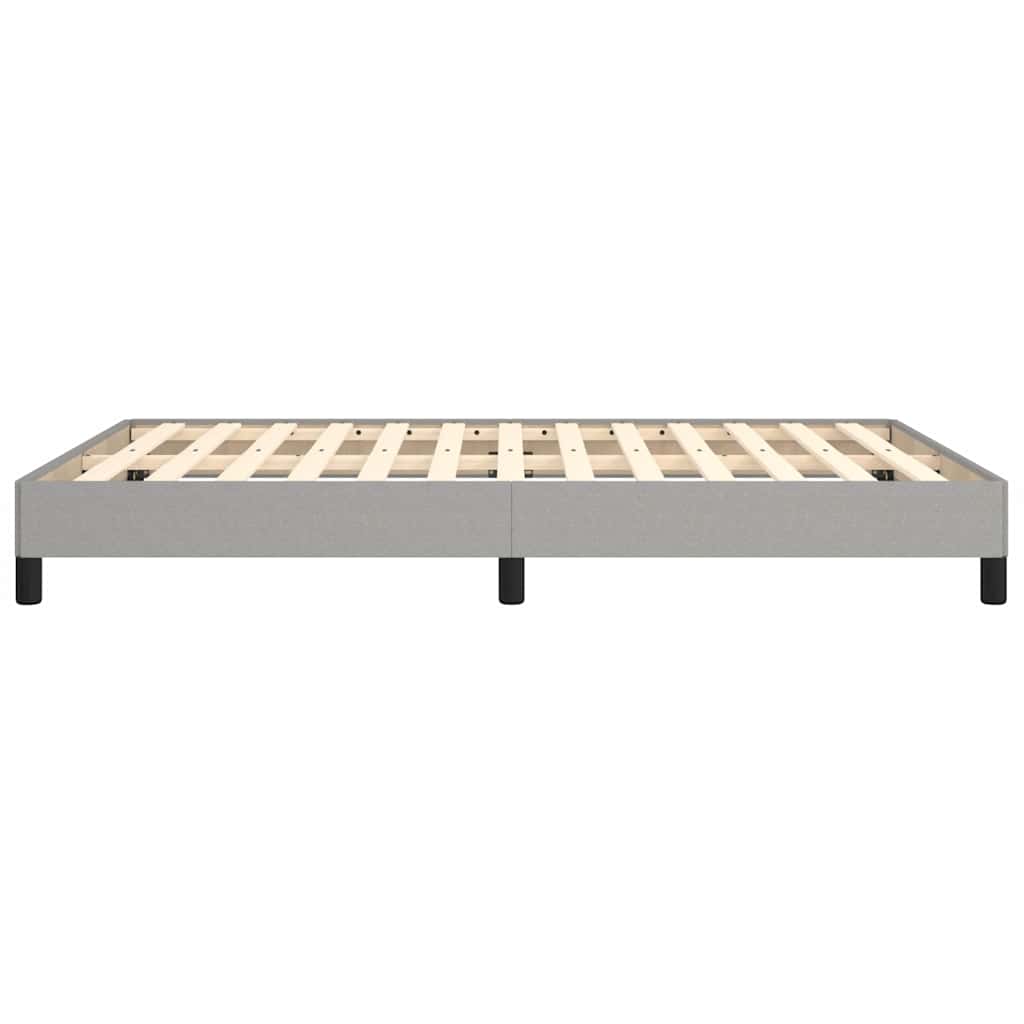 vidaXL Bed Frame without Mattress Light Grey 135x190 cm Double Fabric