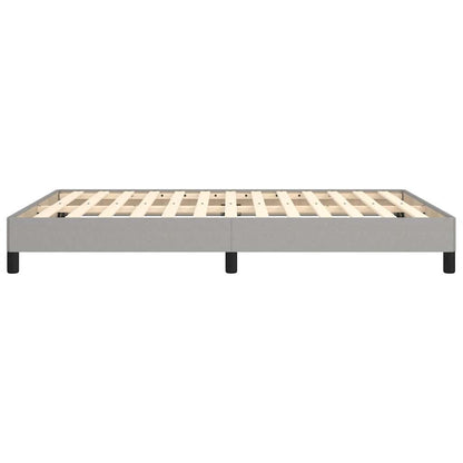 vidaXL Bed Frame without Mattress Light Grey 135x190 cm Double Fabric