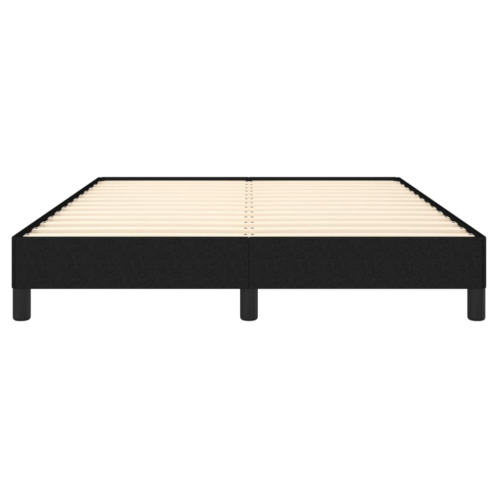 vidaXL Bed Frame without Mattress Black 135x190 cm Double Double Fabric