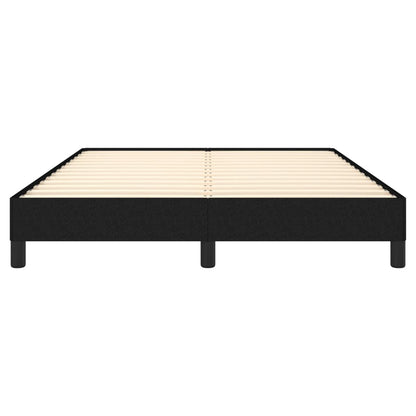 vidaXL Bed Frame without Mattress Black 135x190 cm Double Double Fabric