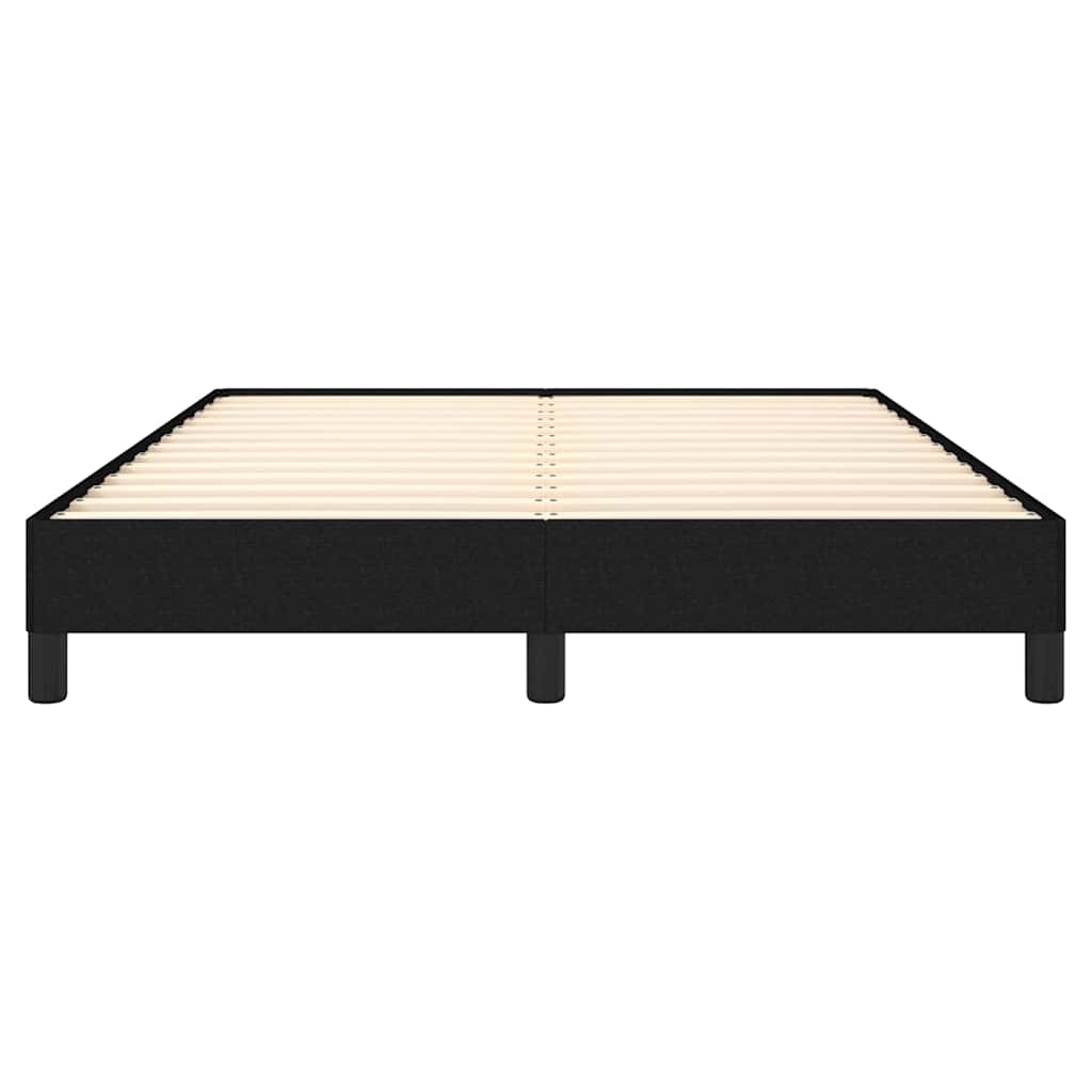 vidaXL Bed Frame without Mattress Black 135x190 cm Double Fabric