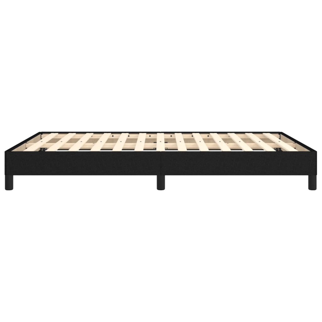 vidaXL Bed Frame without Mattress Black 135x190 cm Double Double Fabric