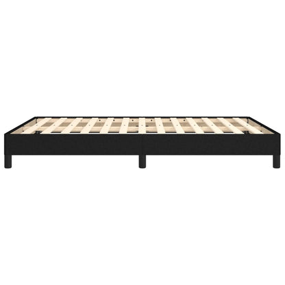 vidaXL Bed Frame without Mattress Black 135x190 cm Double Double Fabric