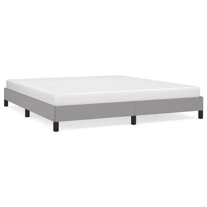 vidaXL Bed Frame without Mattress Light Grey Super King Fabric