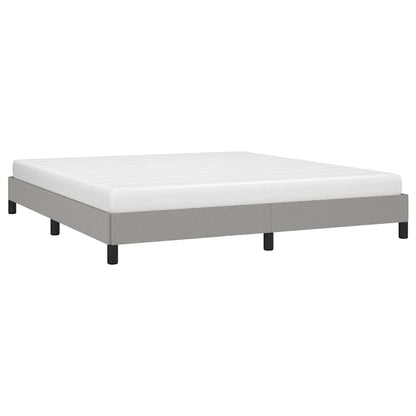 vidaXL Bed Frame without Mattress Light Grey Super King Fabric
