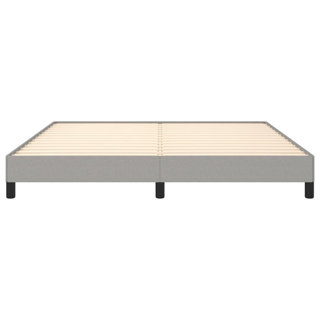 vidaXL Bed Frame without Mattress Light Grey Super King Fabric