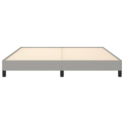 vidaXL Bed Frame without Mattress Light Grey Super King Fabric