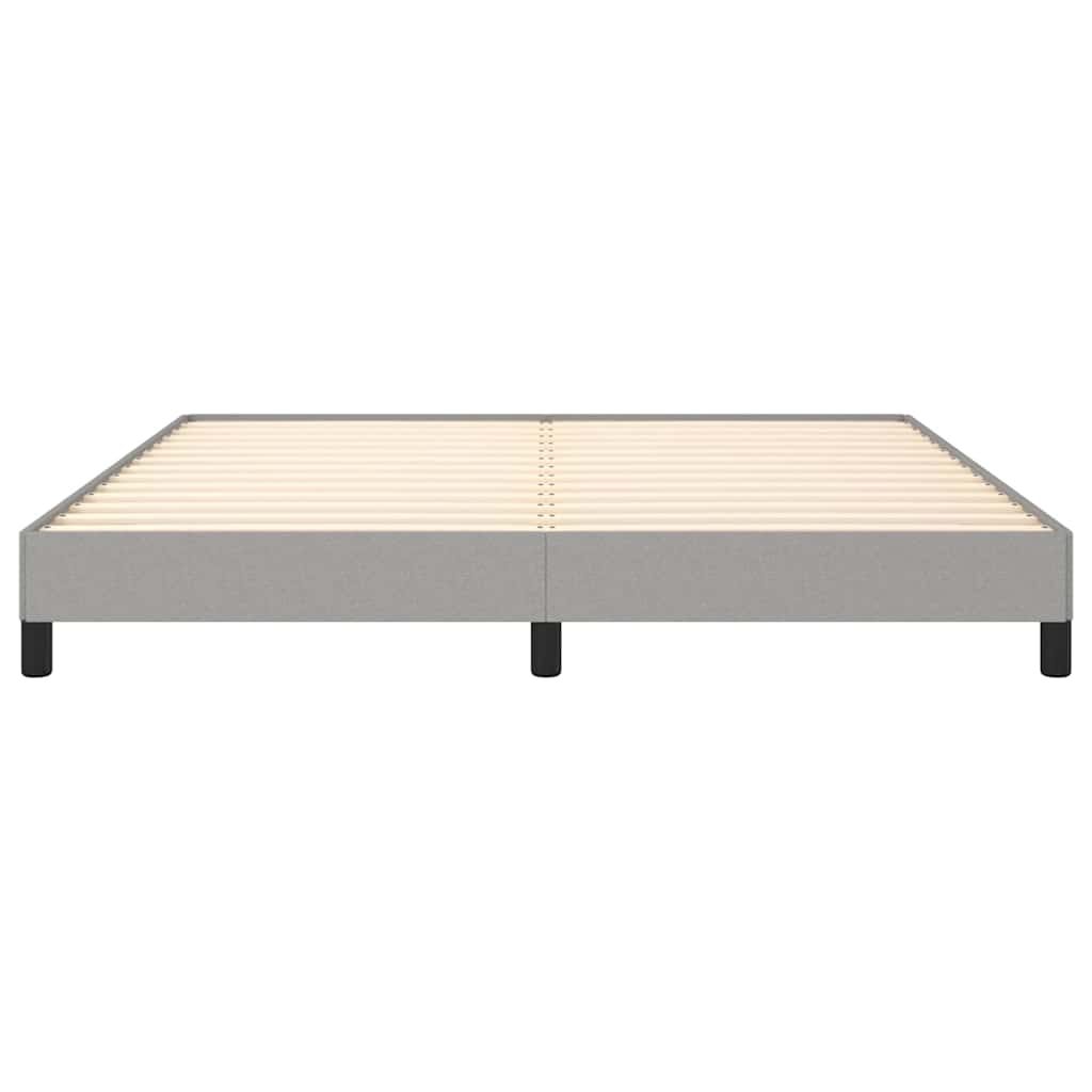 vidaXL Bed Frame without Mattress Light Grey Super King Fabric