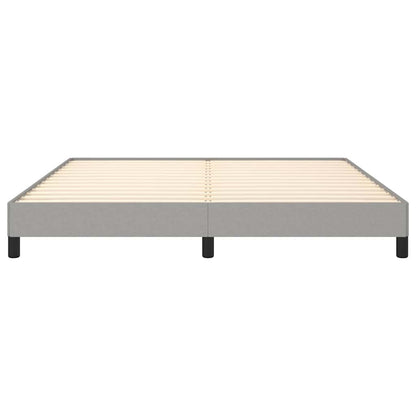 vidaXL Bed Frame without Mattress Light Grey Super King Fabric