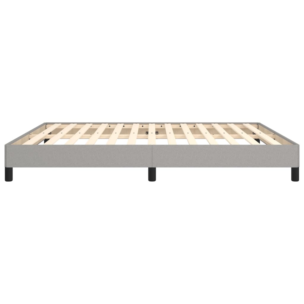 vidaXL Bed Frame without Mattress Light Grey Super King Fabric