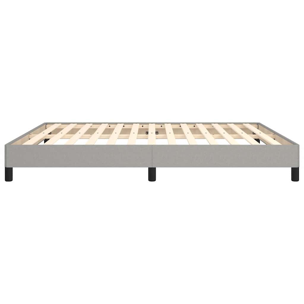 vidaXL Bed Frame without Mattress Light Grey Super King Fabric