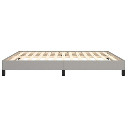 vidaXL Bed Frame without Mattress Light Grey Super King Fabric