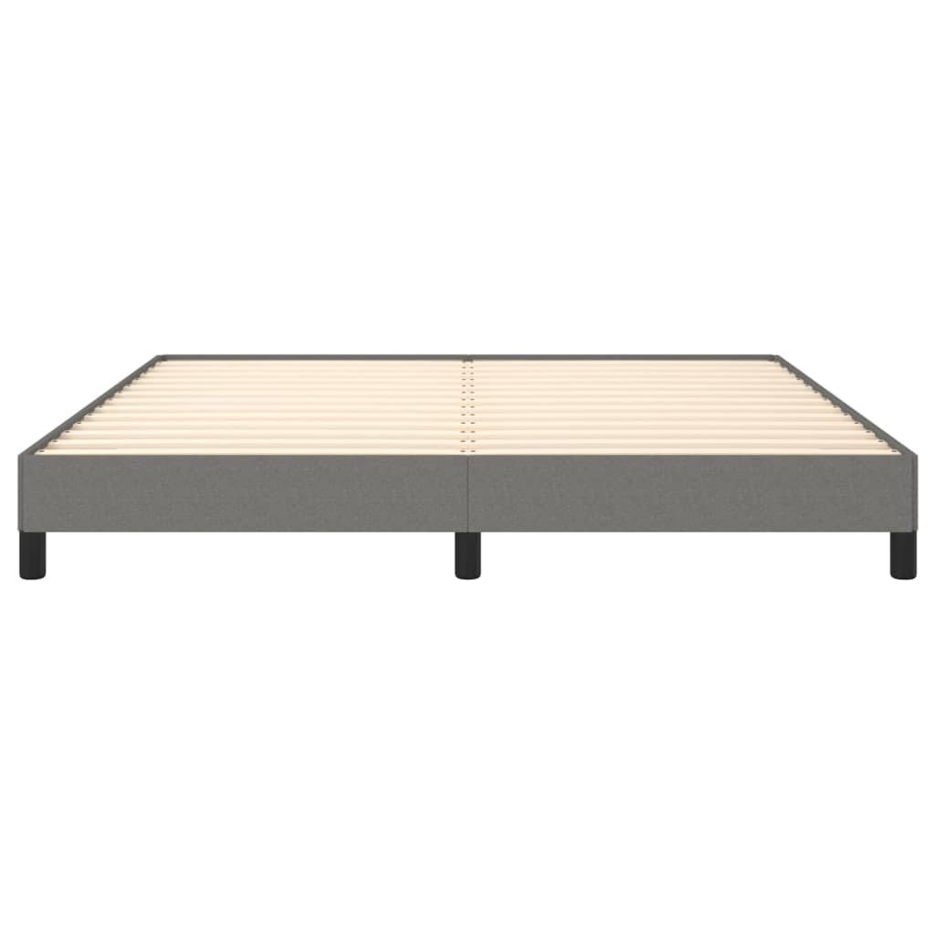 vidaXL Bed Frame without Mattress Dark Grey Super King Fabric