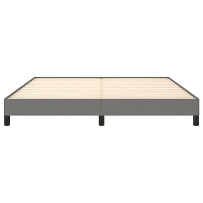 vidaXL Bed Frame without Mattress Dark Grey Super King Fabric