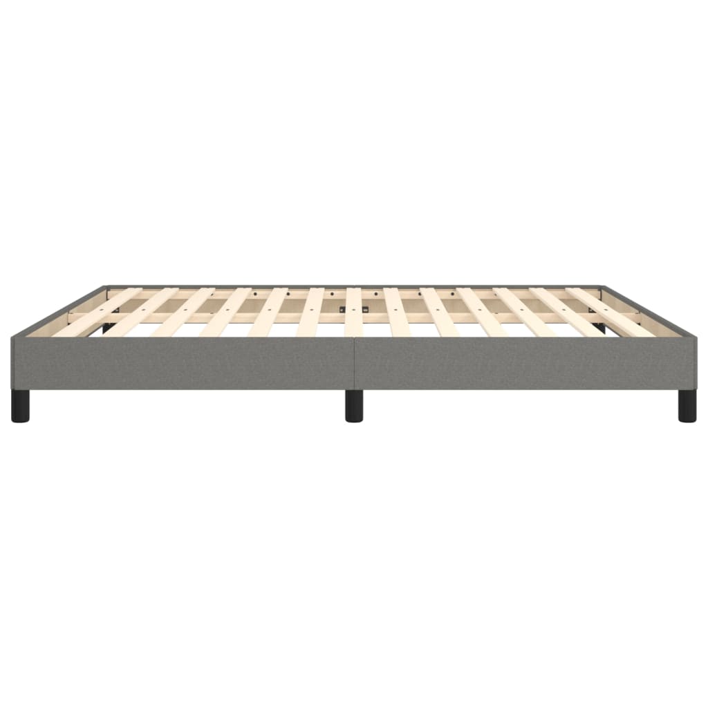 vidaXL Bed Frame without Mattress Dark Grey Super King Fabric