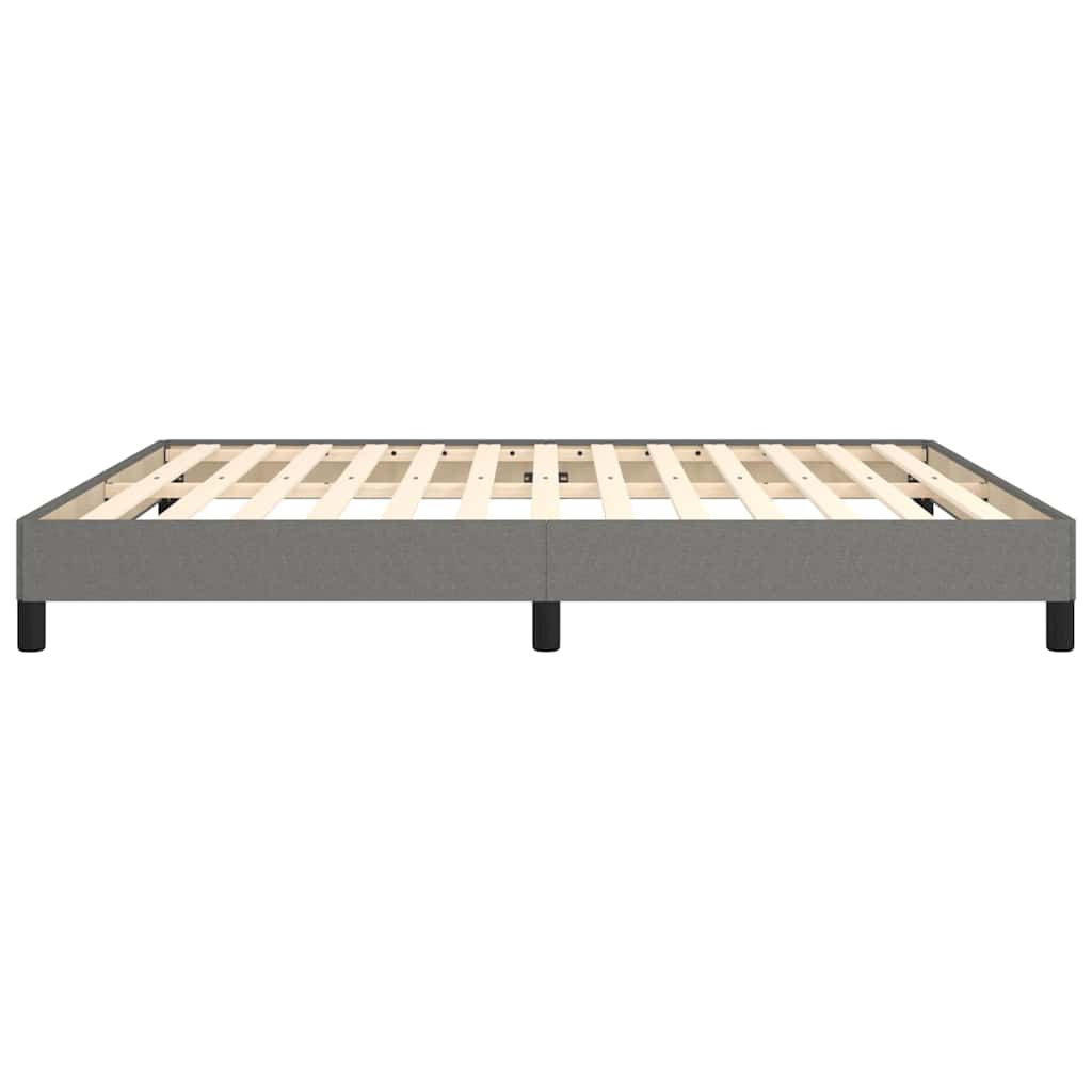 vidaXL Bed Frame without Mattress Dark Grey Super King Fabric