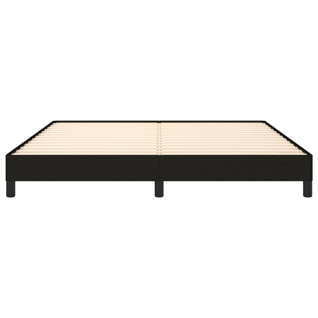 vidaXL Bed Frame without Mattress Black 180x200 cm Super King Super King Fabric