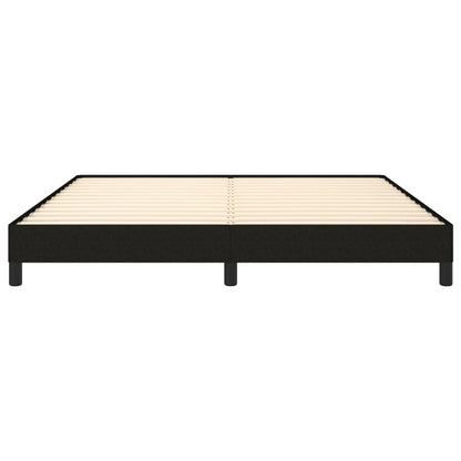 vidaXL Bed Frame without Mattress Black 180x200 cm Super King Super King Fabric