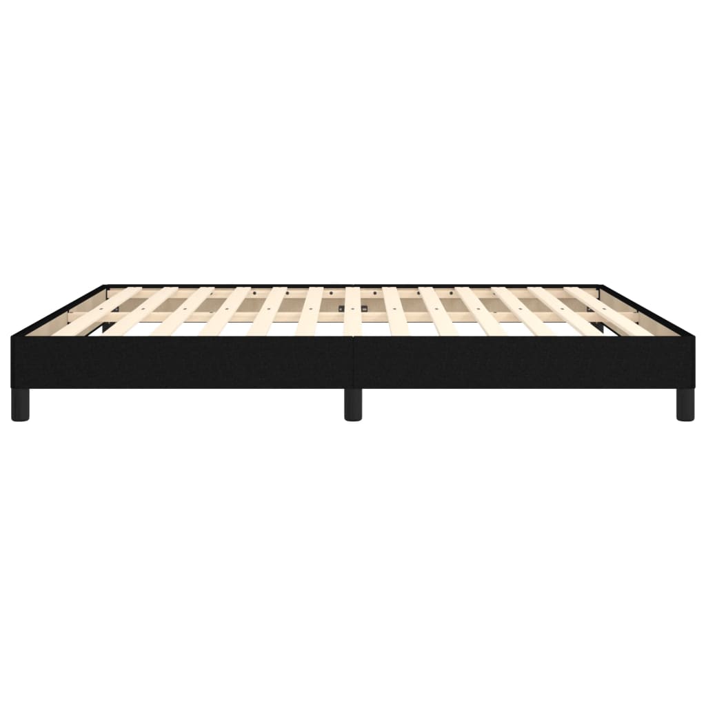 vidaXL Bed Frame without Mattress Black 180x200 cm Super King Super King Fabric