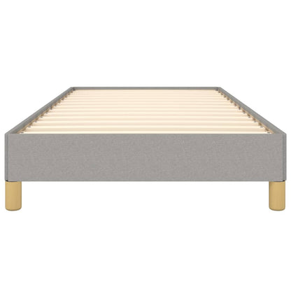 vidaXL Bed Frame without Mattress Light Grey 90x190 cm Single Single Fabric