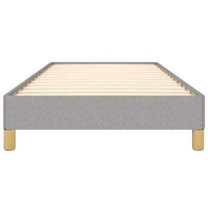 vidaXL Bed Frame without Mattress Light Grey 90x190 cm Single Fabric