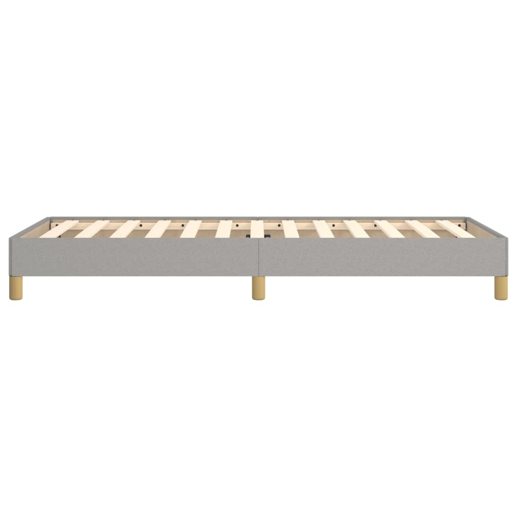 vidaXL Bed Frame without Mattress Light Grey 90x190 cm Single Single Fabric
