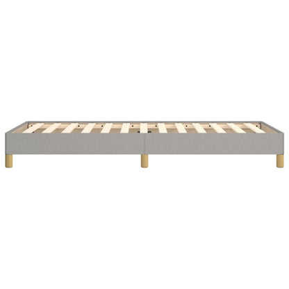 vidaXL Bed Frame without Mattress Light Grey 90x190 cm Single Single Fabric