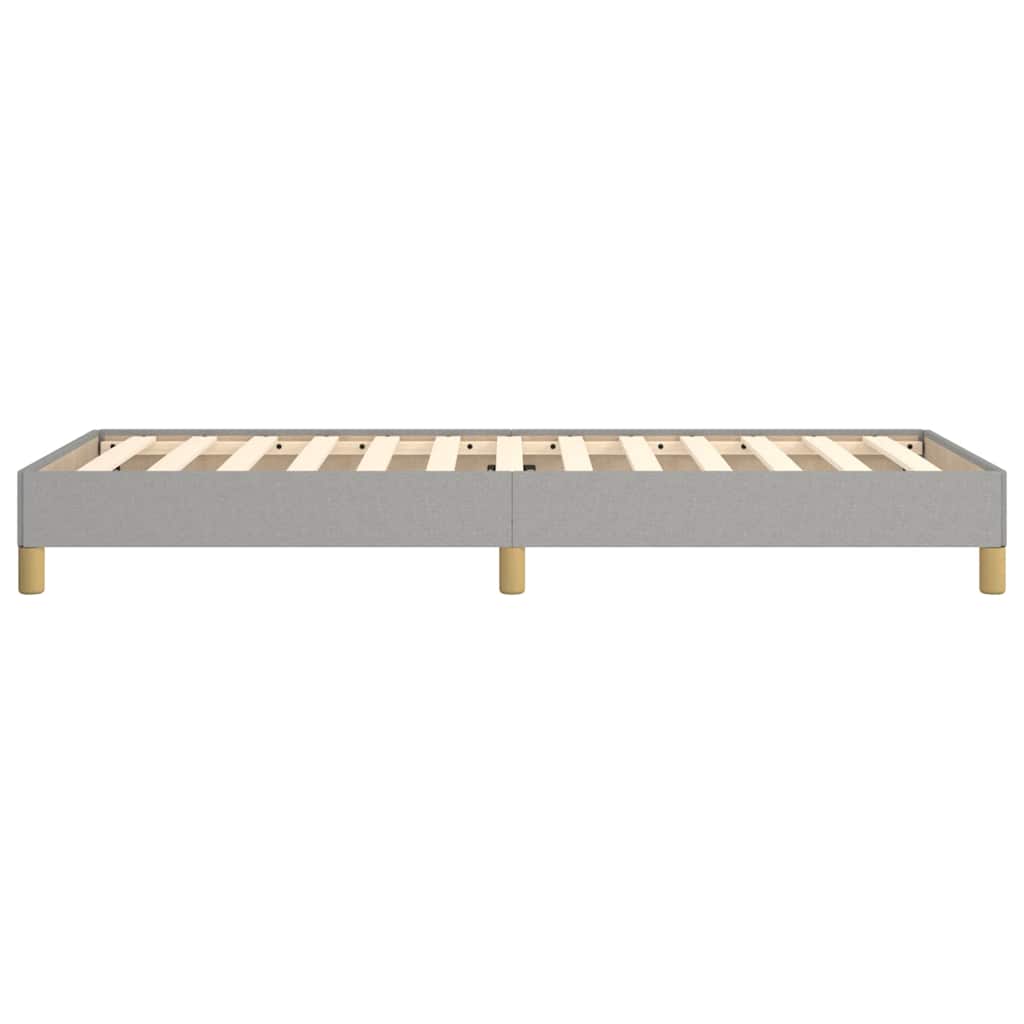 vidaXL Bed Frame without Mattress Light Grey 90x190 cm Single Fabric