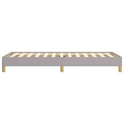 vidaXL Bed Frame without Mattress Light Grey 90x190 cm Single Fabric