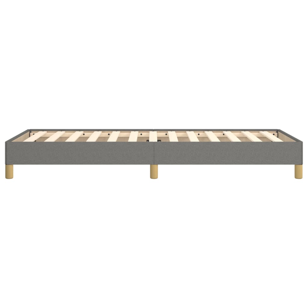 vidaXL Bed Frame without Mattress Dark Grey 90x190 cm Single Single Fabric