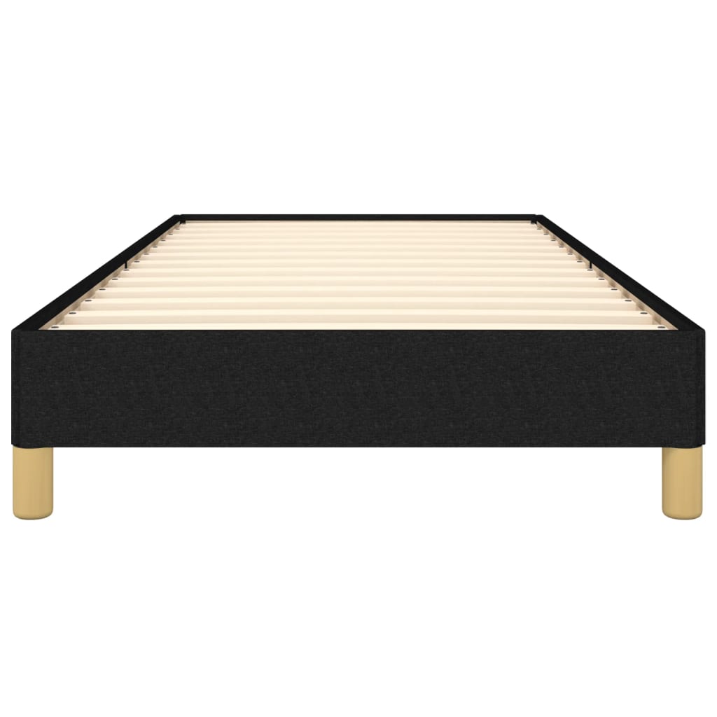 vidaXL Bed Frame without Mattress Black 90x190 cm Single Single Fabric