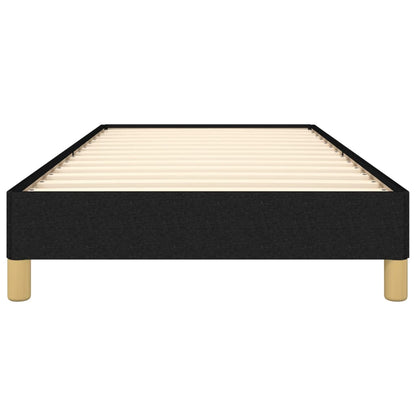 vidaXL Bed Frame without Mattress Black 90x190 cm Single Single Fabric