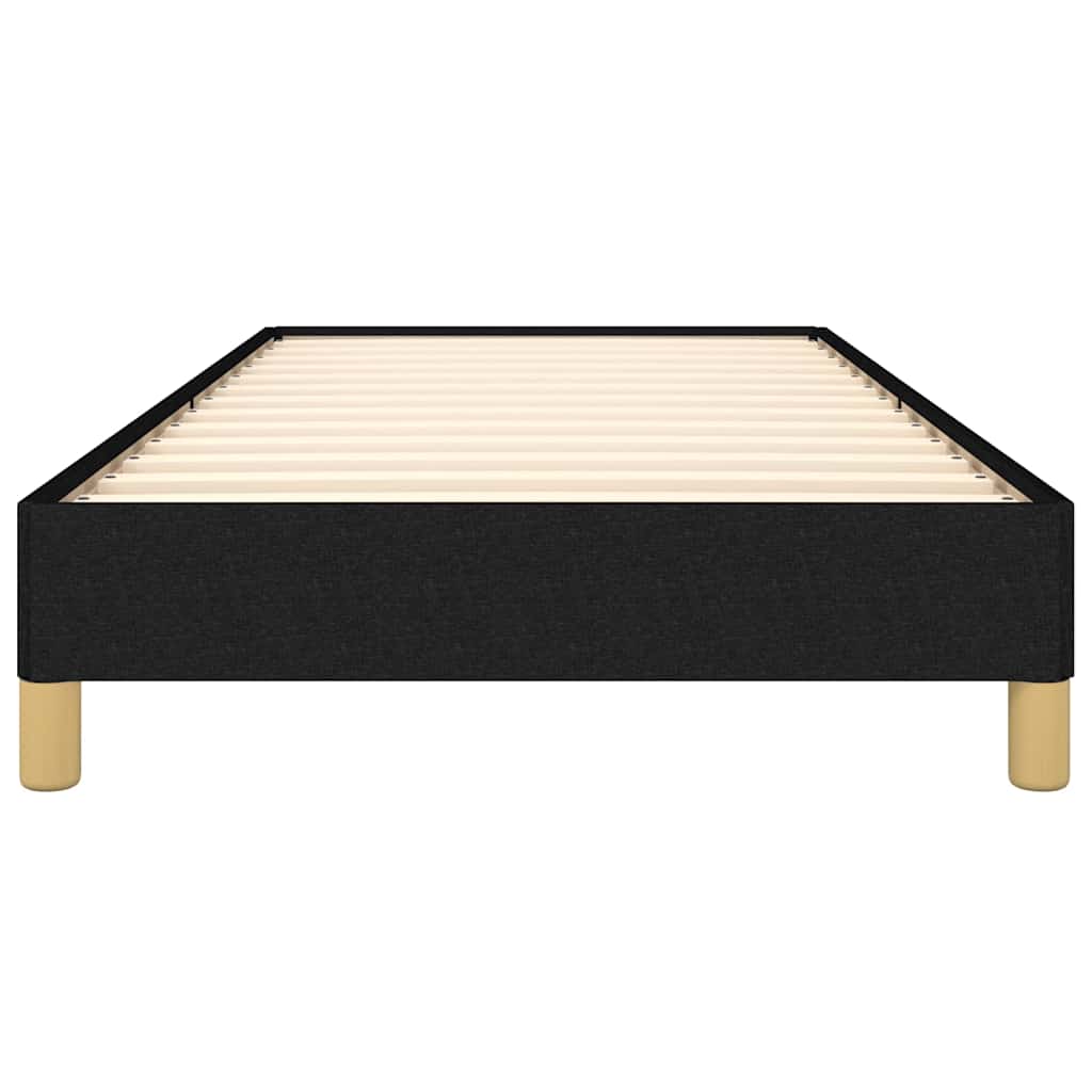 vidaXL Bed Frame without Mattress Black 90x190 cm Single Fabric