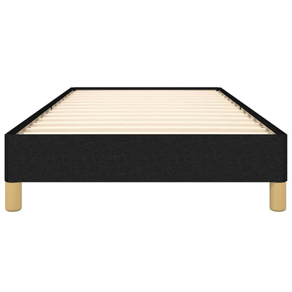 vidaXL Bed Frame without Mattress Black 90x190 cm Single Fabric