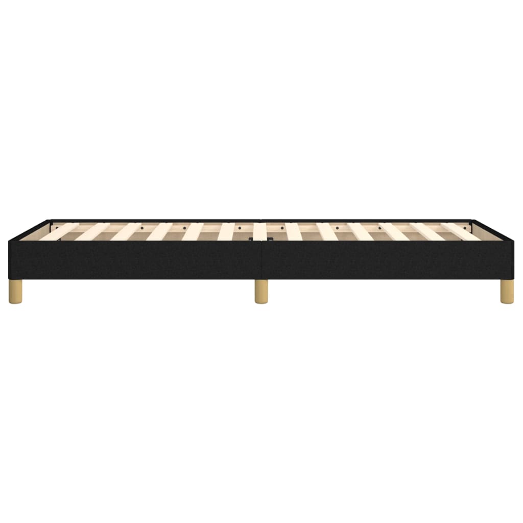 vidaXL Bed Frame without Mattress Black 90x190 cm Single Single Fabric