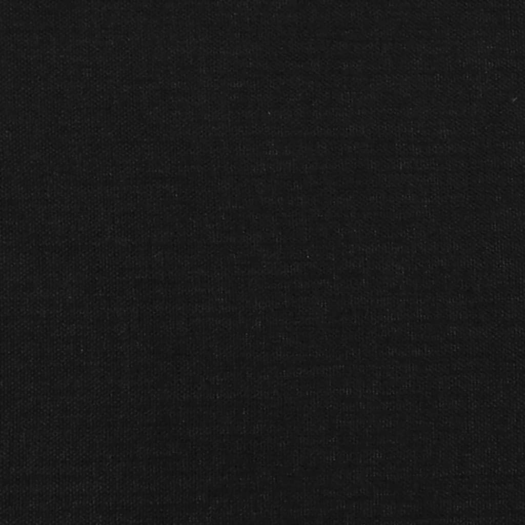 vidaXL Bed Frame without Mattress Black 90x190 cm Single Single Fabric