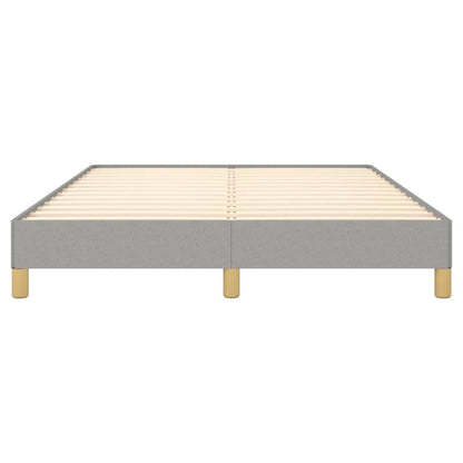 vidaXL Bed Frame without Mattress Light Grey 135x190 cm Double Double Fabric