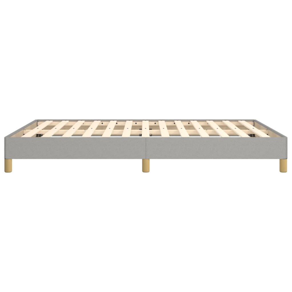 vidaXL Bed Frame without Mattress Light Grey 135x190 cm Double Double Fabric
