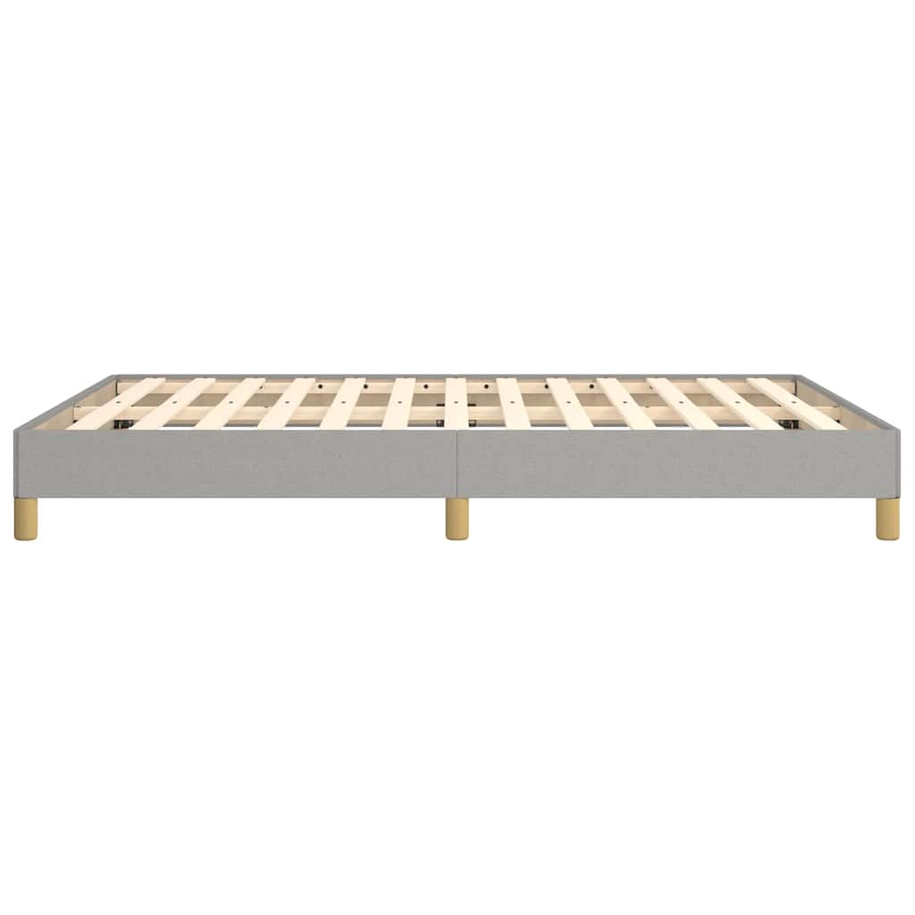 vidaXL Bed Frame without Mattress Light Grey 135x190 cm Double Fabric