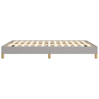 vidaXL Bed Frame without Mattress Light Grey 135x190 cm Double Fabric
