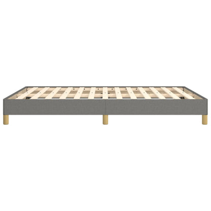 vidaXL Bed Frame without Mattress Dark Grey 135x190 cm Double Double Fabric