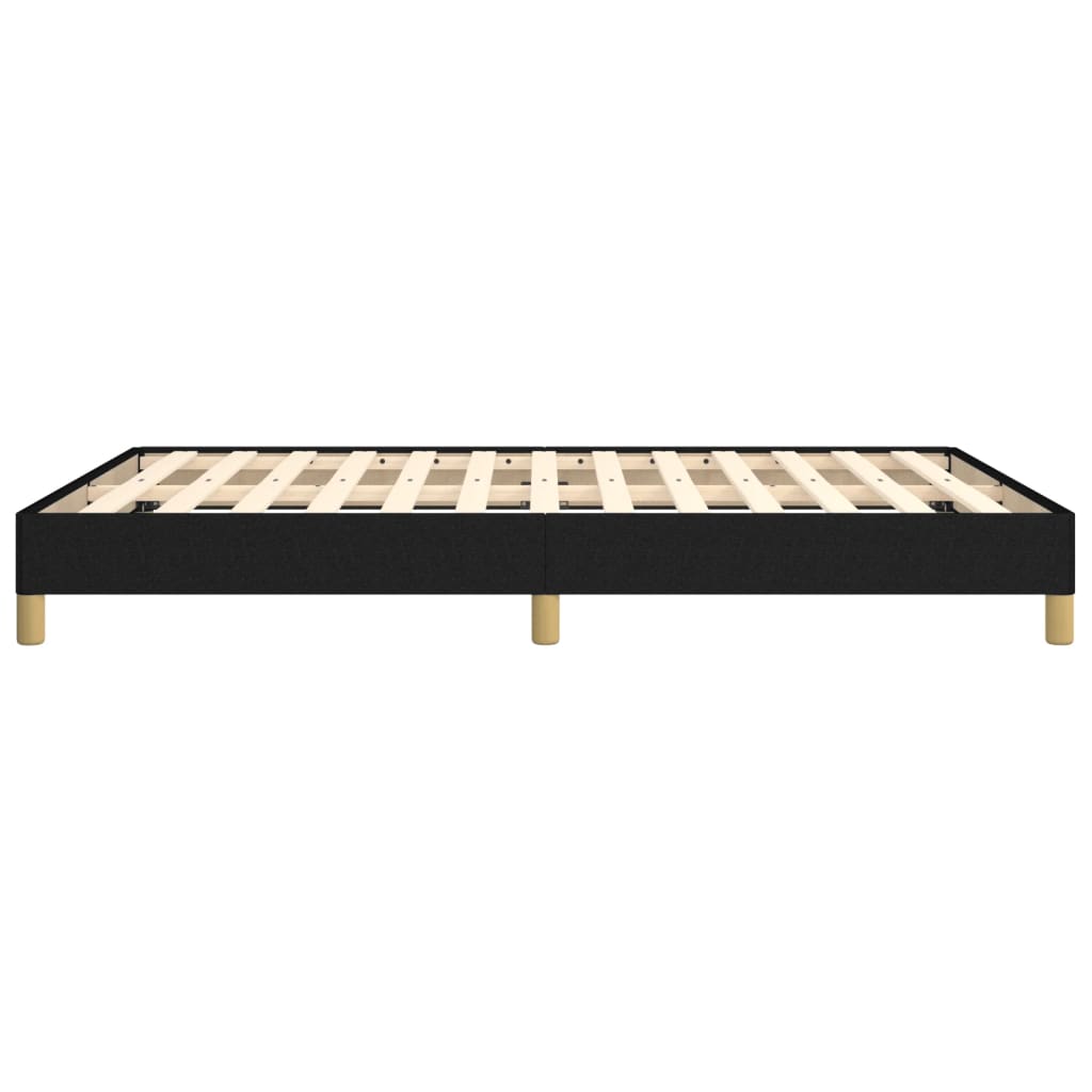 vidaXL Bed Frame without Mattress Black 135x190 cm Double Double Fabric