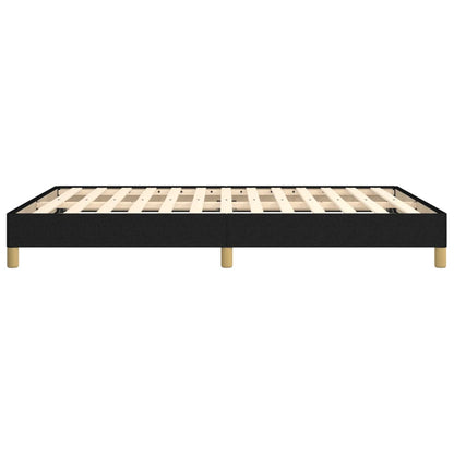 vidaXL Bed Frame without Mattress Black 135x190 cm Double Double Fabric